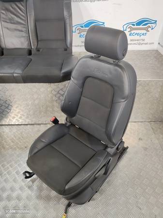 BANCO BANCOS ORIGINAIS AUDI A3 8P 8PA SPORTBACK S-LINE SLINE PELE TECIDO AIRBAG 5 PORTAS - 12