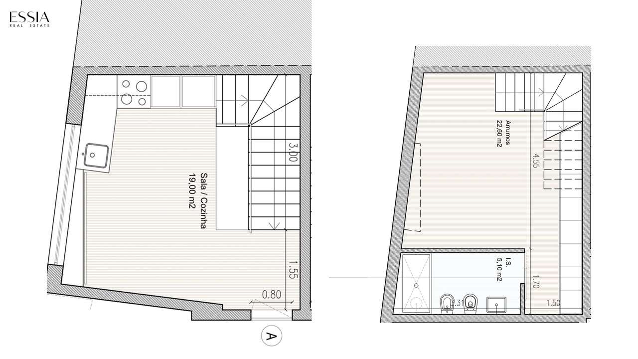 TO Duplex Centro Baixa Porto | T0 Faria Guimarães Metro Pronto Habitar-11