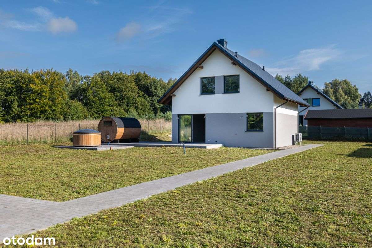 Nowy dom 200 m od jeziora | sauna i balia | 1000 m