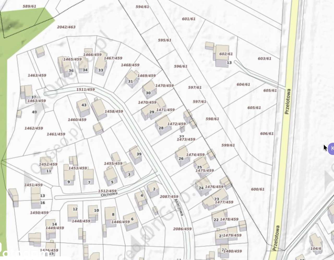 działka budowlana - 1 linia zabudowy-4