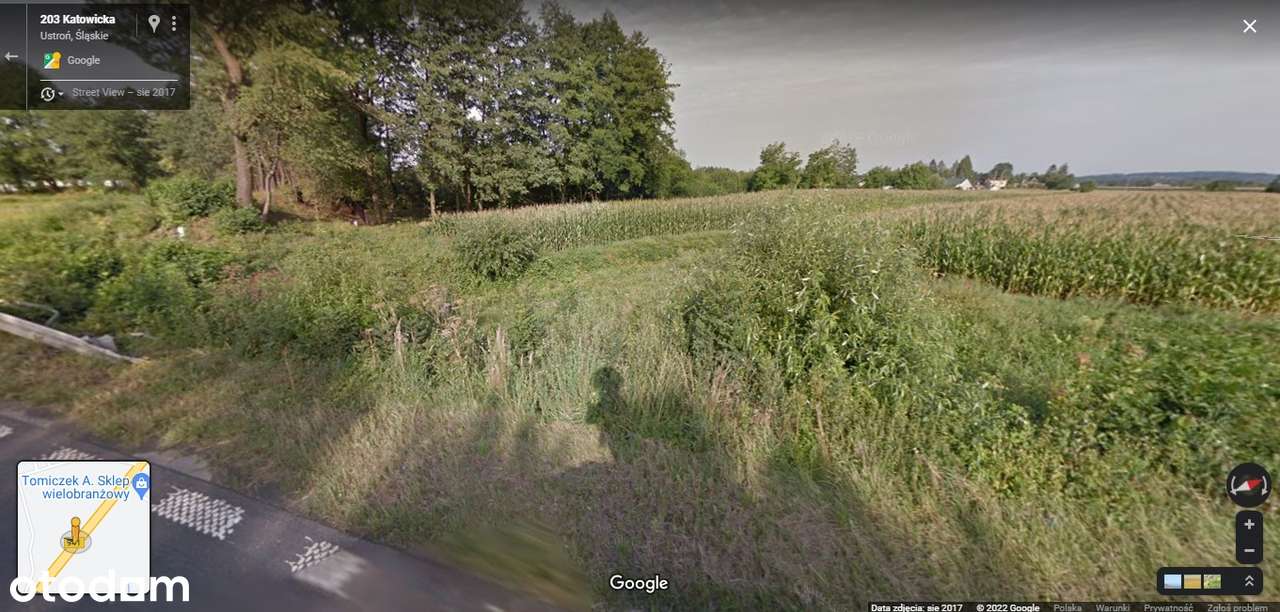 Działka w Ustroniu przy głównej drodze ( Katowicka) - Pełny obrazek: 2/4