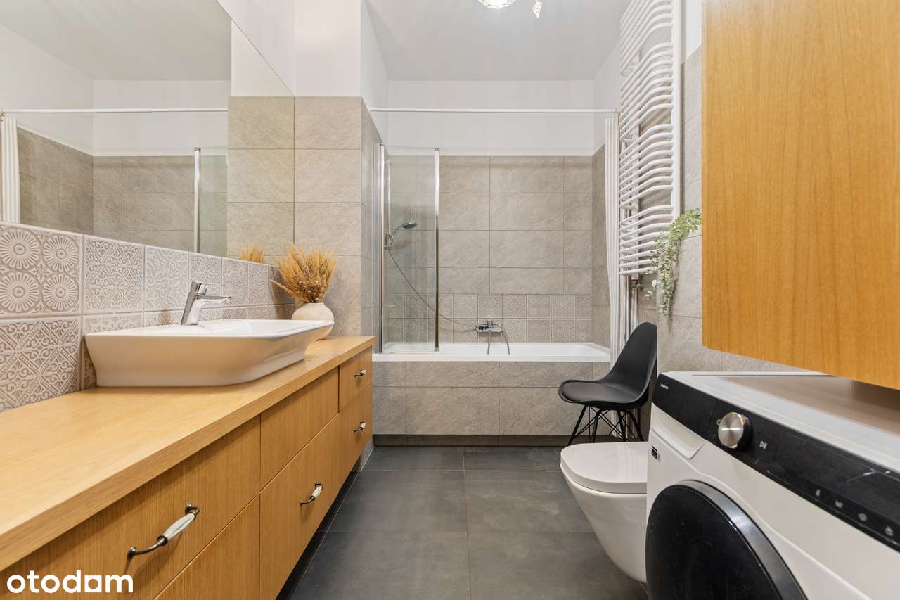 Słoneczne 3 pokojowe mieszkanie na Zawadach | Prywatny ogród-14