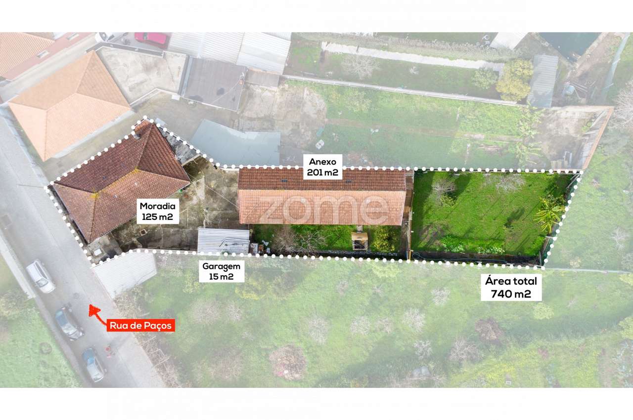 Moradia T2+1 com garagem, anexos, jardim e poço - Serzedo, VNG - Grande imagem: 4/54