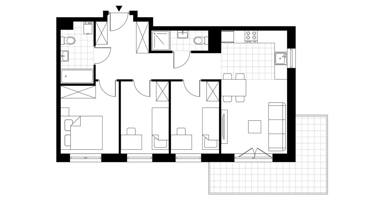 ul. Powstańców | mieszkanie 4-pok. | F 15 - Pełny obrazek: 4/8