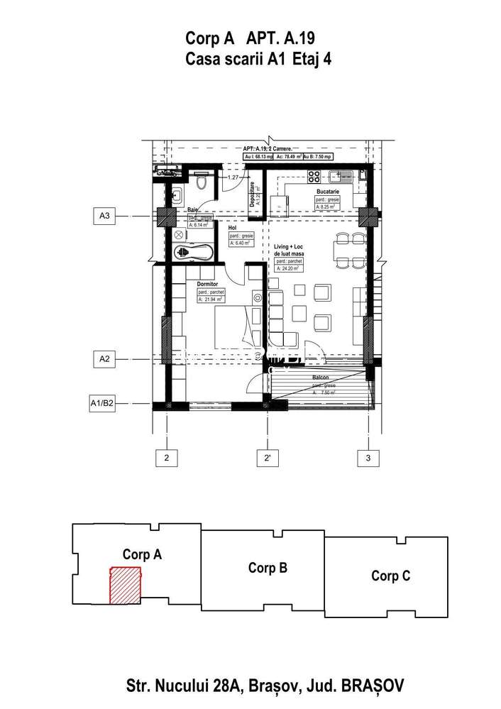 Apartament cu 2 camere | Noua | 68 mp Utili - Imagine principală: 5/20