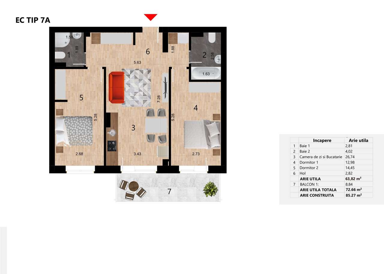 0% COMISION! Apartamente 3 camere, bloc nou, Zorilor - Imagine principală: 4/13