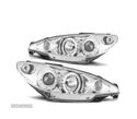 FARÓIS ANGEL EYES PARA PEUGEOT 206 02- CROMADO - 1