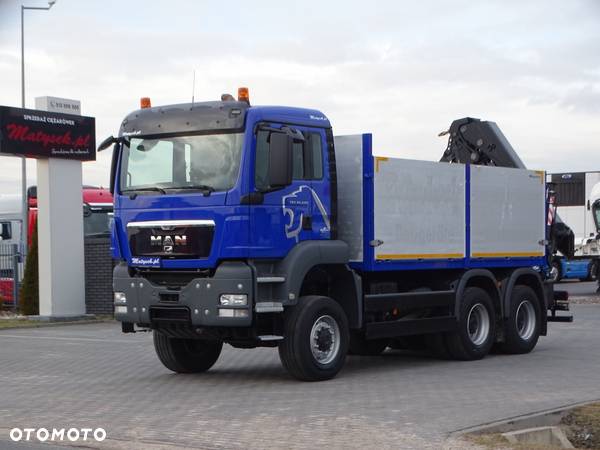 MAN TGS 26.440 / 6X6 / SKRZYNIOWY - 4,55 M + HDS 211 - 10,3 M / PILOT / MANUAL / Z NIEMIEC / - 7