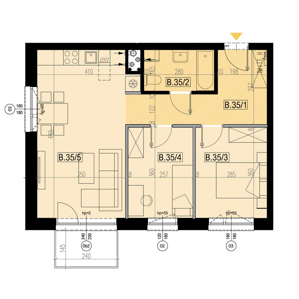 Mieszkanie B35, 57,75 m2, komfort blisko Rzeszowa! - Pełny obrazek: 1/9