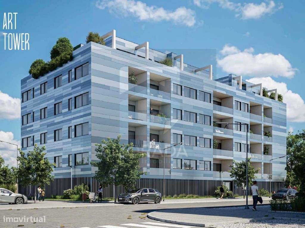 T2 C/ TERRAÇO DE 65M2 || NOVO || ÁGUAS SANTAS - Grande imagem: 2/11