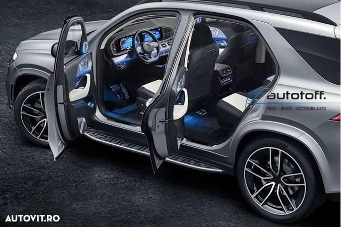 Praguri aluminiu Mercedes Benz GLE W167 (2019+) trepte laterale - 8