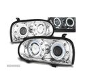 FARÓIS ANGEL EYES PARA VOLKSWAGEN VW GOLF3 91-97 CROMADO - 2