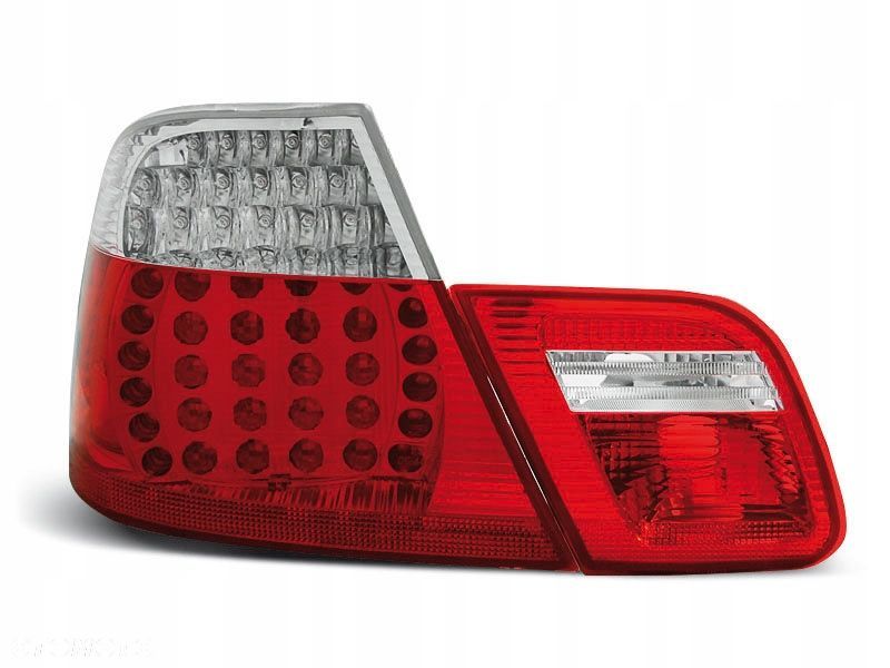 LAMPY DIODOWE LED BMW E46 COUPE 99-03 RED-WHITE - 1