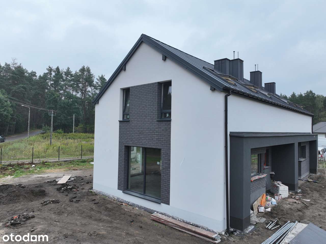 Nowoczesny BLIŹNIAK 94m2 działka 400m2 z widokiem na LAS-5