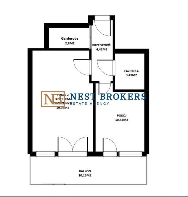 Kraków | Wykończone 41m w okolicach Bonarki-16