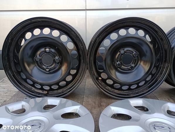 Felgi Stalowe 4x100 R15 6J ET39 TPMS + Kołpak Opel Adam Corsa C D E Astra H Astra GTC Adam Rocks - 6