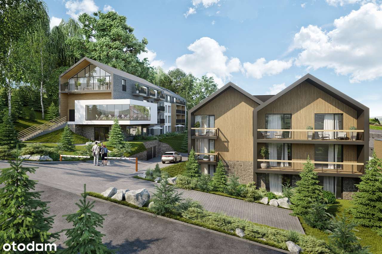 Apartament z zielonym tarasem, sauna, narciarnia, widoki, przy stoku-3