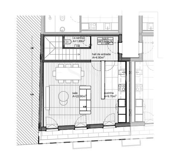 T2 Duplex com Varanda na Baixa do Porto | T2 Cedofeita Metro Trindade-14