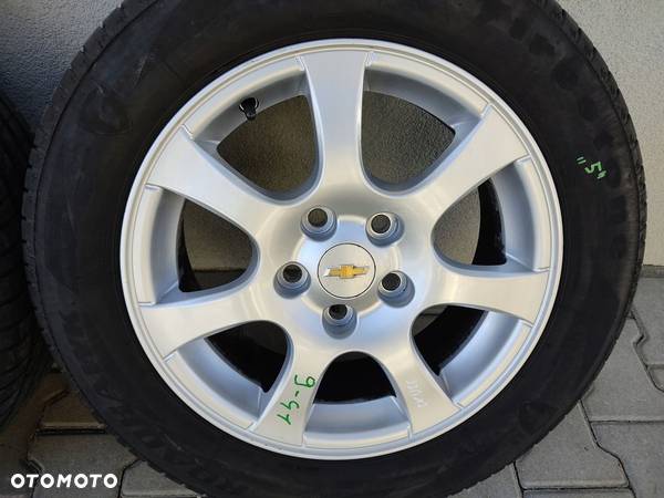 KOŁA OPONY LETNIE FELGI ALUMINIOWE CHEVROLET CRUZE 16 5x115 6.5J 96831801 - 4