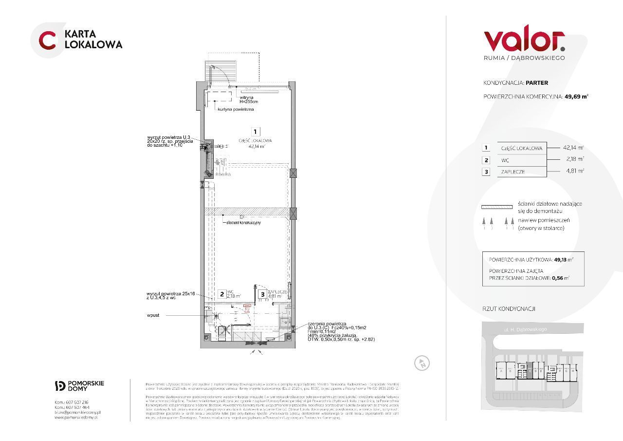 Valor – nowy lokal usługowy w Rumi - 49,69 m2