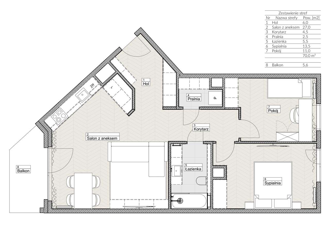 #BEZPOŚREDNIO 3 pokoje przy metrze Bemowo - Pełny obrazek: 2/11