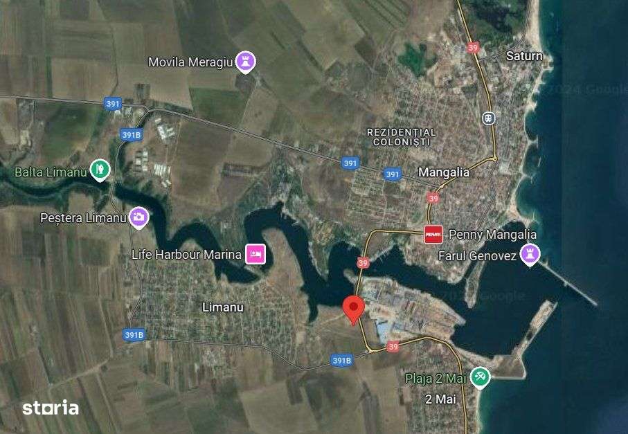 Teren extravilan 65000 mp - Santierul Naval Mangalia - Limanu - Imagine principală: 2/3