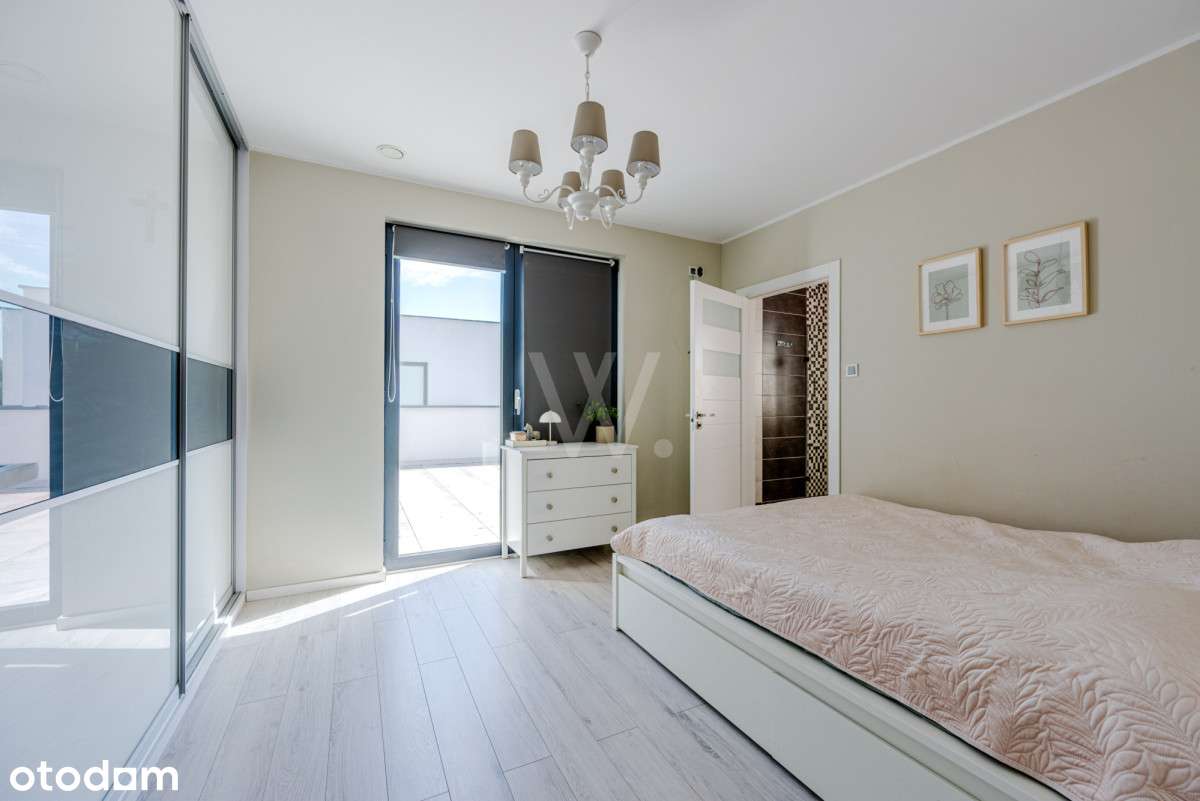 Nowoczesny bliźniak z pięknym ogrodem-8