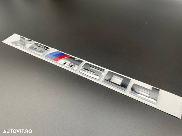 Emblema BMW X6 M50d crom / negru - 5