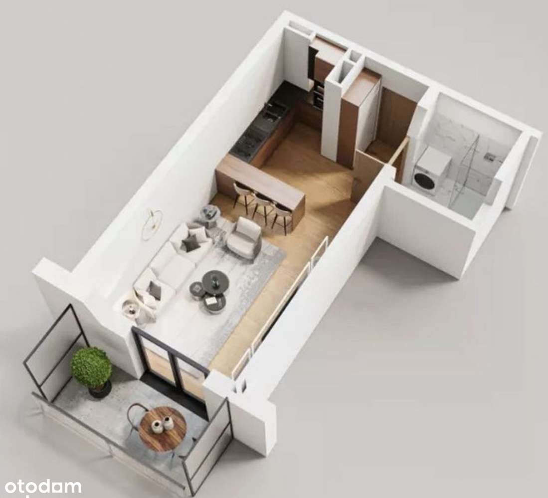 Kawalerka na 1 piętrze z MP od zaraz-7