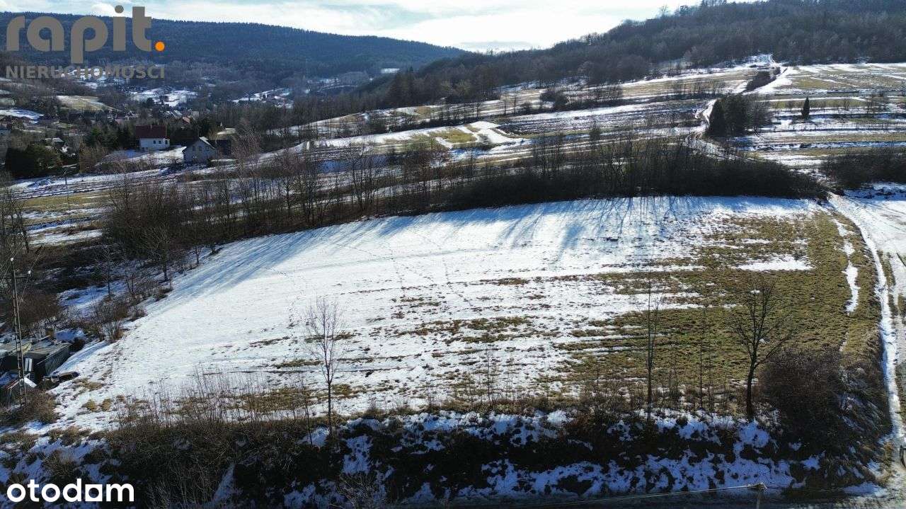Trzy działki budowlane Poręba gm.Myślenice-3