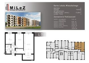 Mieszkanie 3 pokoje o pow. 73,99 m2