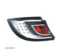 FAROLINS LED PARA MAZDA 6 4P 5P 07-09 VERMELHO CROMADO - 1