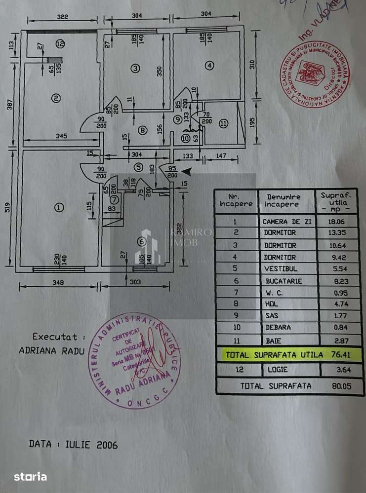 Apartament 4 camere decomandat /centrala- Titan/ Aleea Fetesti
