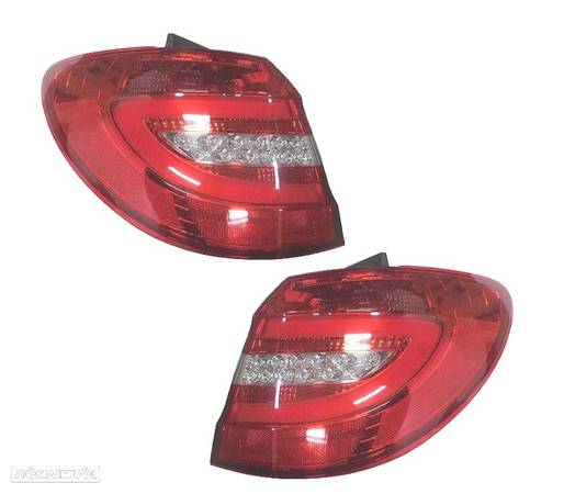 FAROLINS PARA MERCEDES CLASSE B W246 12-14 BRANCO LED VERMELHO - 1