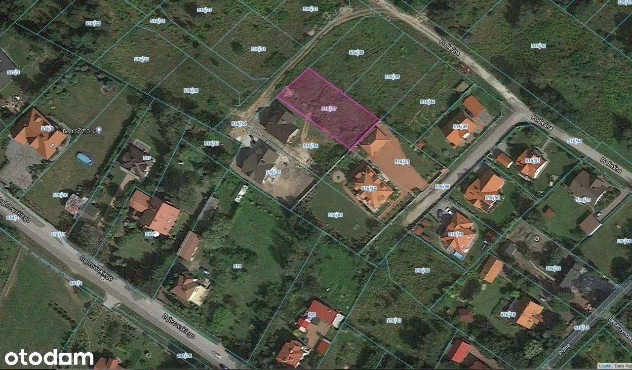 działka bud . Niewodnica Koś. , ul.Podleśna , 847 m2-5