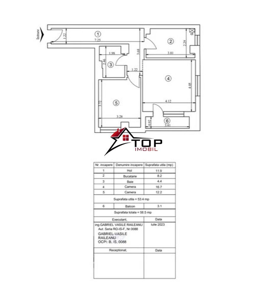 Apartament 2 camere decomandat + loc de parcare, bloc nou - Dacia