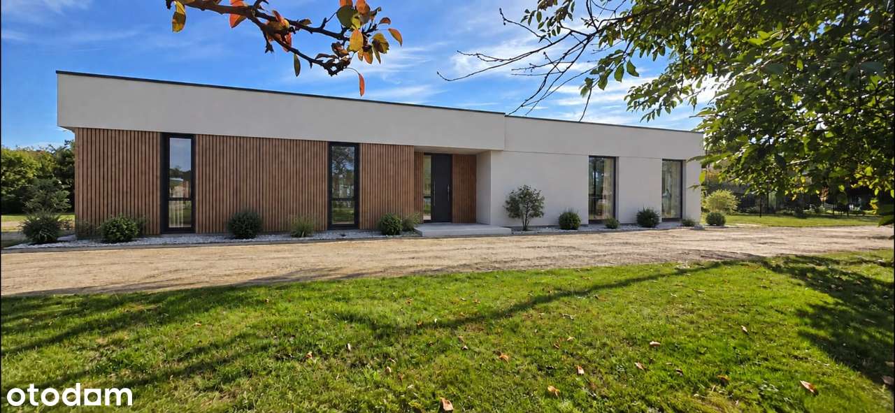 Indywidualny PARTEROWY DOM wolnostojący- 122 m2 - duży salon z kuchnią