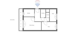 Mieszkanie na sprzedaż - 3 pokoje, 60 m², 3 piętro