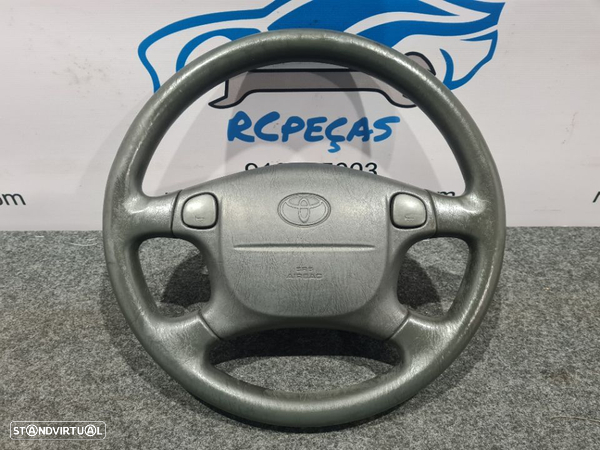 VOLANTE GUIADOR COMPLETO TOYOTA COROLLA E100 COMPACT PELE AIRBAG - 1