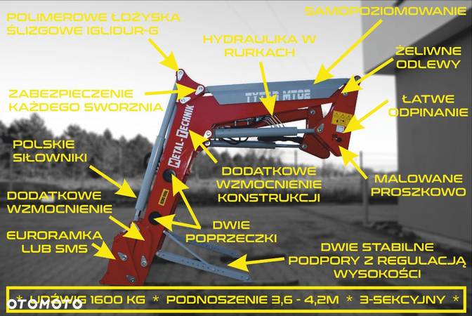 DUŻY  Ładowacz czołowy TUR euroramka URSUS ZETOR MTZ  Metal-Technik TYTAN  WOLMET INTER-TECH RATY - 3