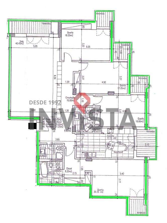 Apartamento T4 com 202,05m2 no Condomínio Fechado OMNIA IV-28