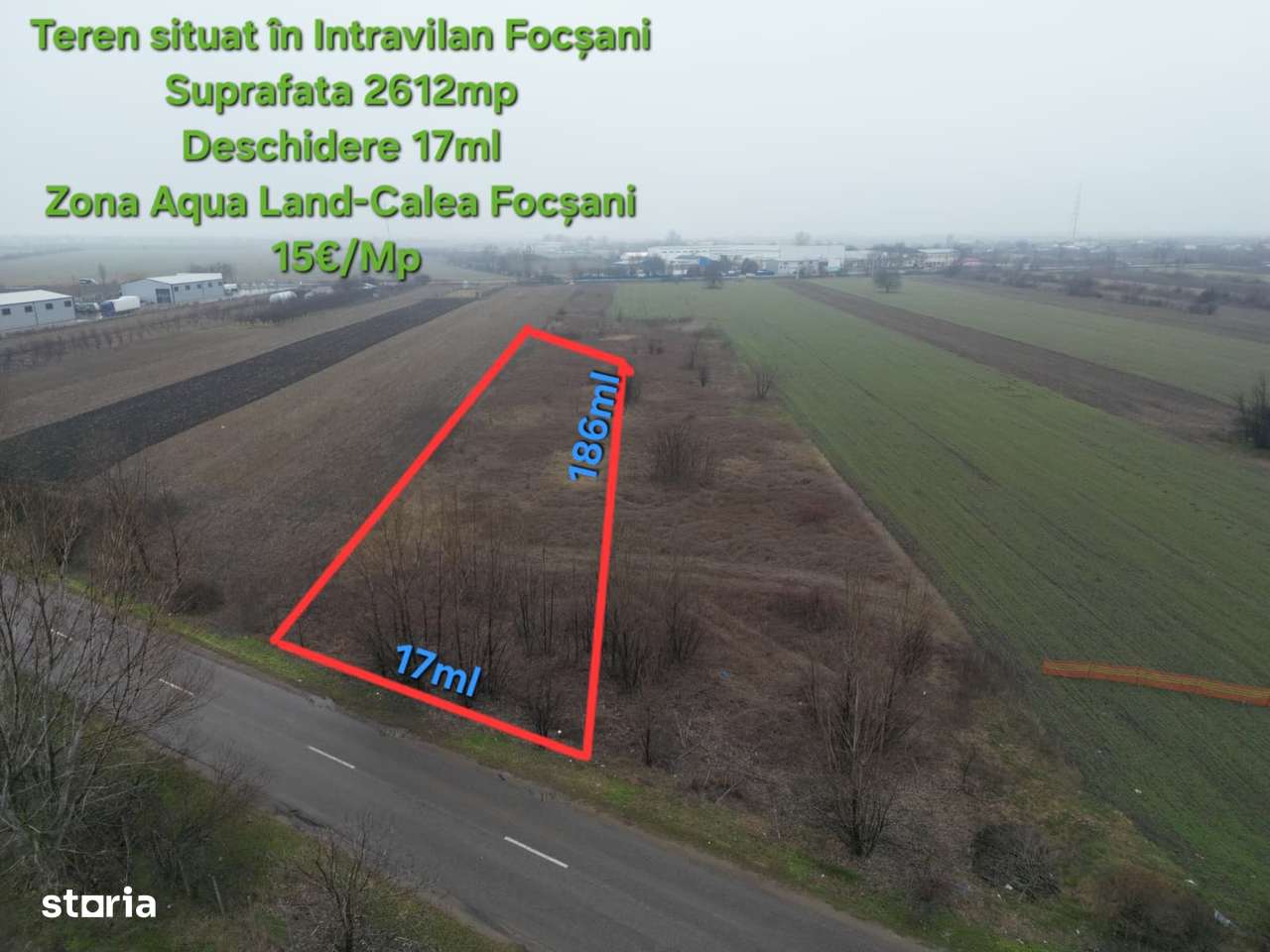 Teren Intravilan Focsani 2600mp-Zona Aqua Land-Calea Focsani-4