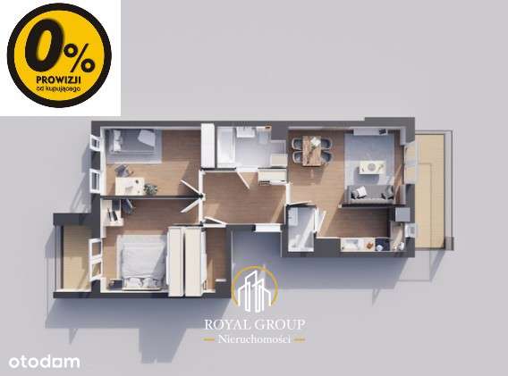 Deweloperka, 3 pokoje, 2 balkony, Nałęczowska-5