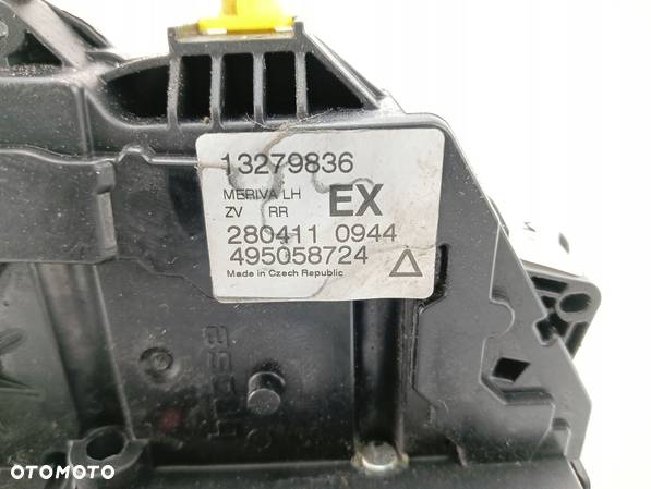 ZAMEK DRZWI LEWY TYŁ 9 PIN OPEL MERIVA B 13279836 EU - 4