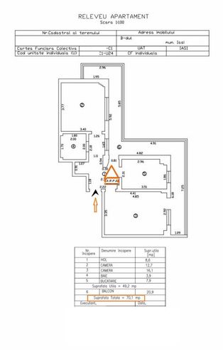 Apartament 2 camere decomandat - 70 mp , Tatarasi – Metalurgie-13