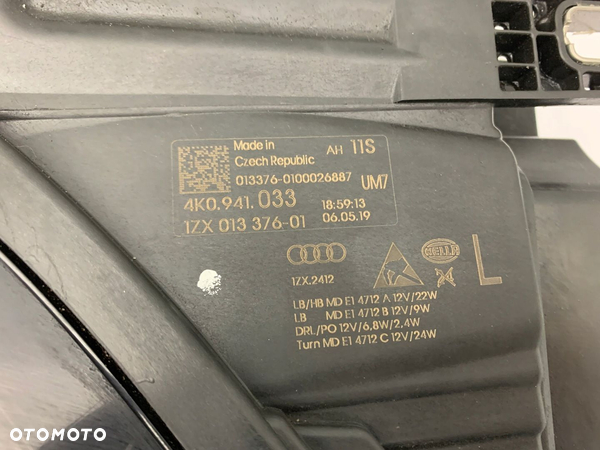 AUDI A6 C8 4K0 LAMPA LEWA PRZÓD FULL LED 2018- - 4