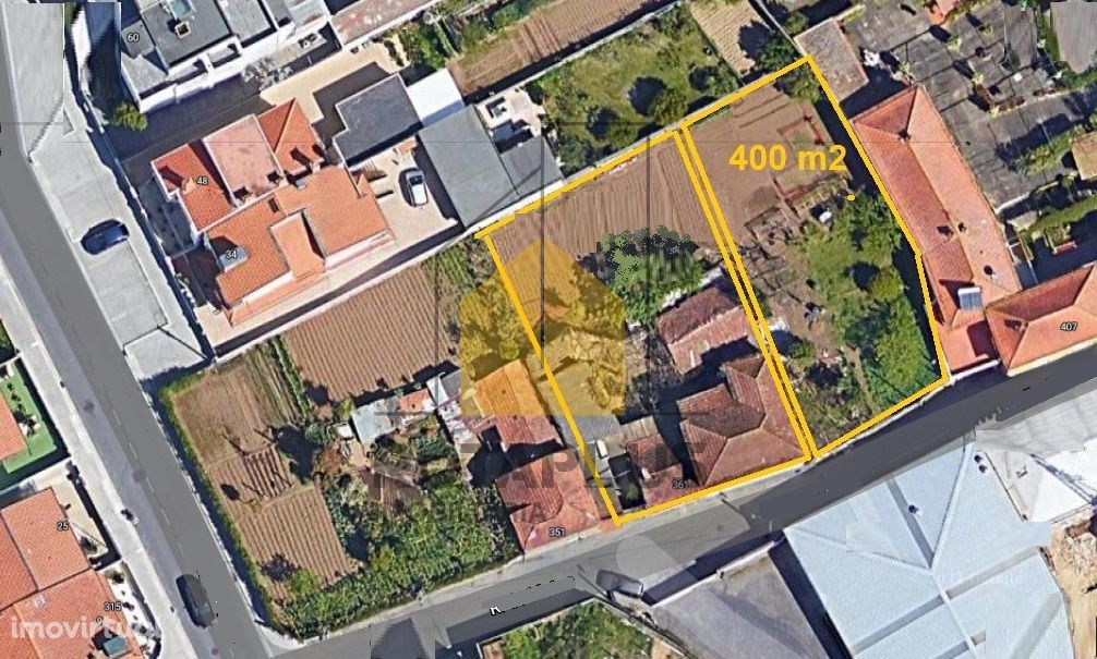 Lote de terreno de 400 m2.