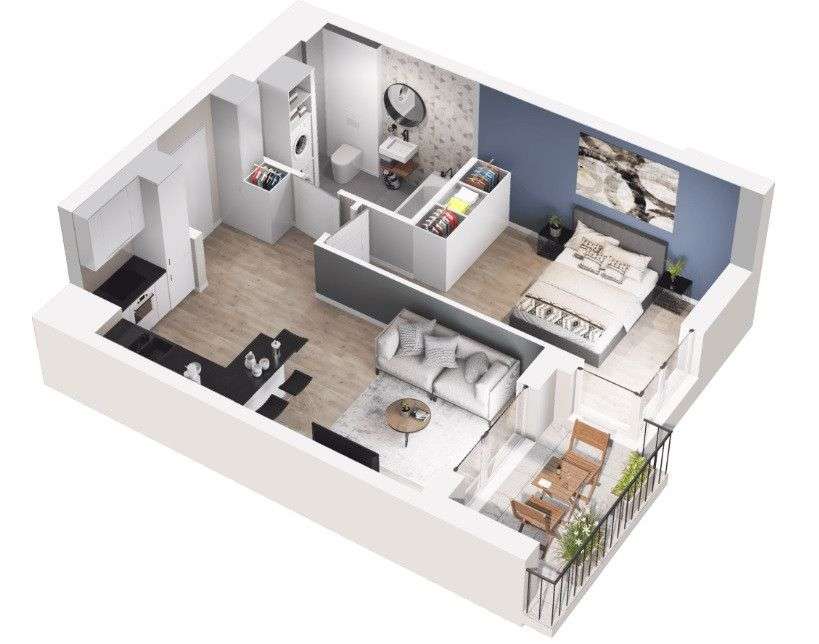 2 pokoje | Garaż | Komórka 5 m2 | Ostatnie piętro-13