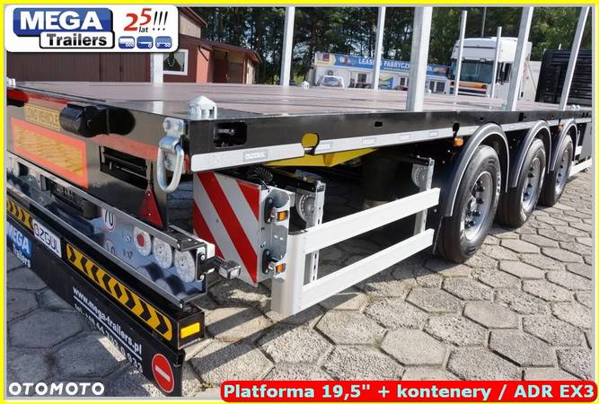 Mega Platforma UNIWERSALNA 19,5 BPW - ADR 3 - 35,0 ton ładowności !!! - 32