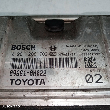 Calculator motor Toyota Aygo 1.0B 2005-2014 | 0261208702 | 89661-0H022 | 1039S12537 | Clinique Car - 3